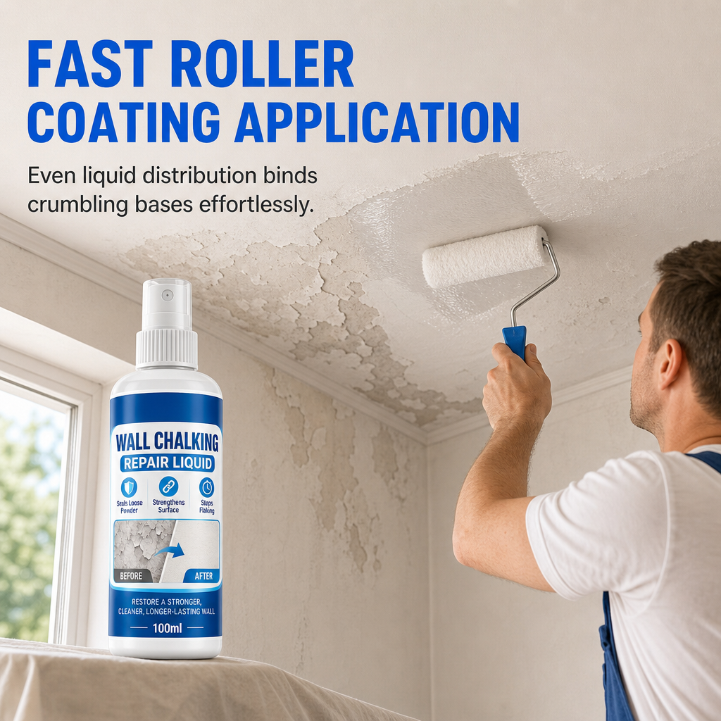 🧱 Buy 1 get 1 free-Wall Chalking Repair Liquid-Surface Curing Agent✨