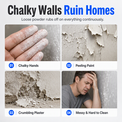 🧱 Buy 1 get 1 free-Wall Chalking Repair Liquid-Surface Curing Agent✨