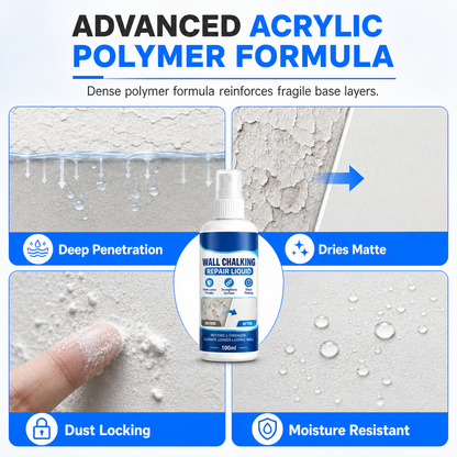 🧱 Buy 1 get 1 free-Wall Chalking Repair Liquid-Surface Curing Agent✨