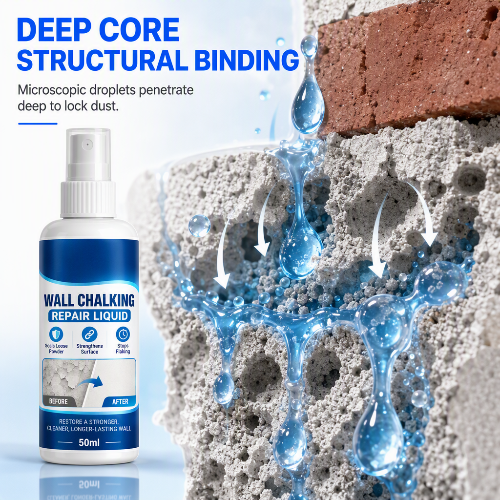 🧱 Buy 1 get 1 free-Wall Chalking Repair Liquid-Surface Curing Agent✨