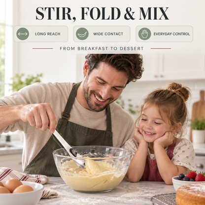 Scoop Desserts Instantly! No-Bend Deep-Bowl Spoon