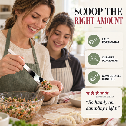 Scoop Desserts Instantly! No-Bend Deep-Bowl Spoon