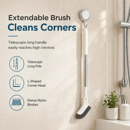 💕Buy 1 Get 1 Free🔥Long-Handle Corner Scrub Brush – Reach Tight Spaces Easily