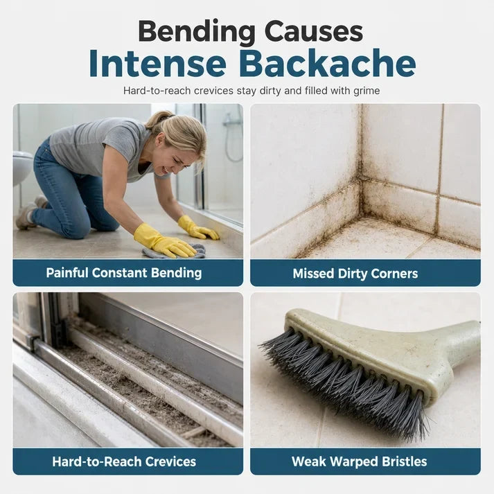 💕Buy 1 Get 1 Free🔥Long-Handle Corner Scrub Brush – Reach Tight Spaces Easily
