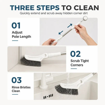 💕Buy 1 Get 1 Free🔥Long-Handle Corner Scrub Brush – Reach Tight Spaces Easily