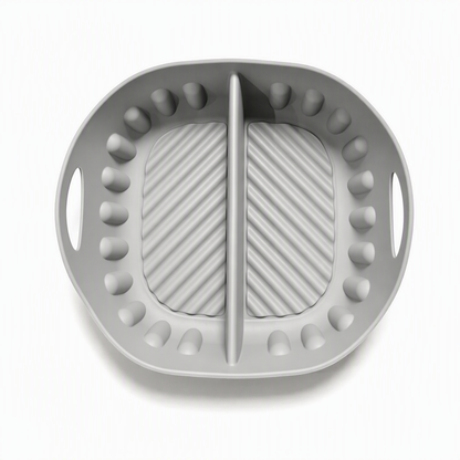 ✨Cook Two Meals At Once! Large Split Silicone Air Fryer Baking Mat