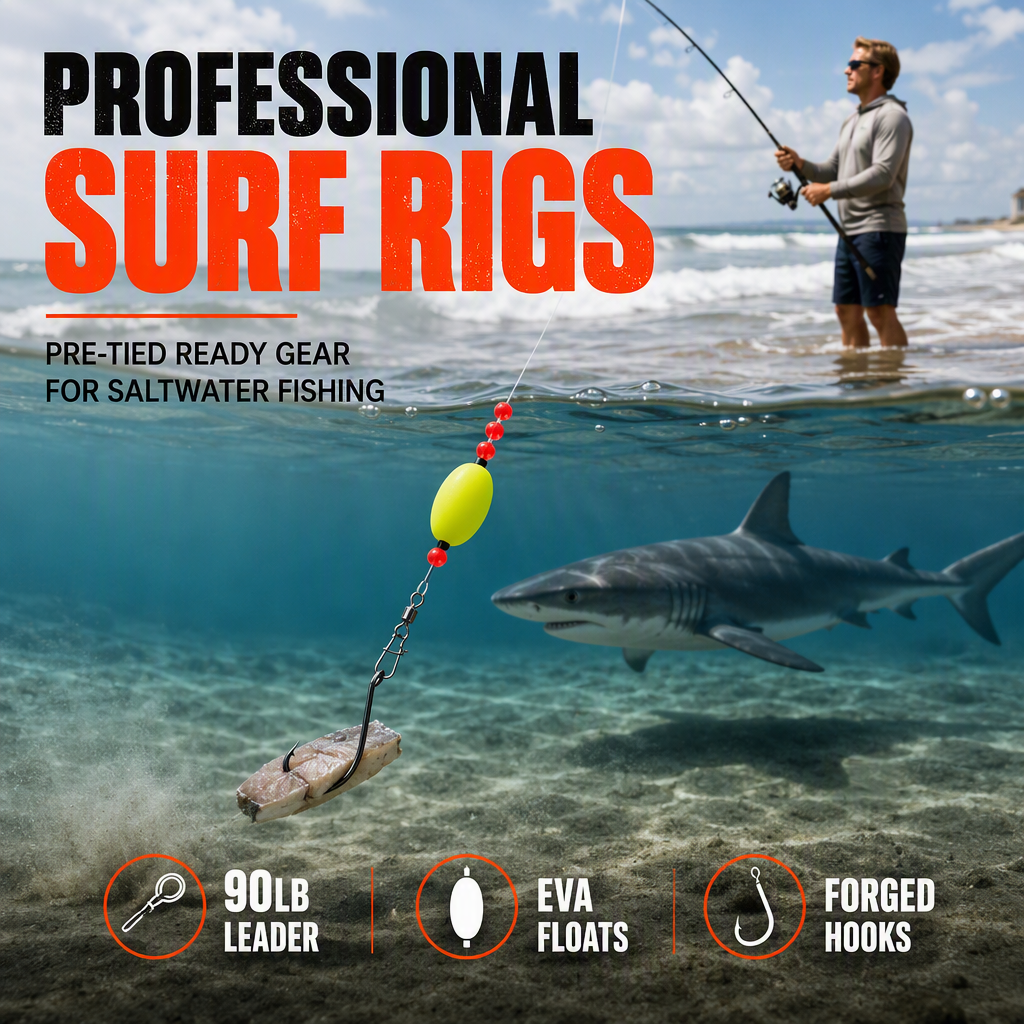 📢📢 Half-price offer!! ⏰ 6 surf fishing rigs with floats.