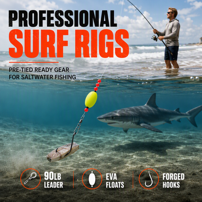 📢📢 Half-price offer!! ⏰ 6 surf fishing rigs with floats.