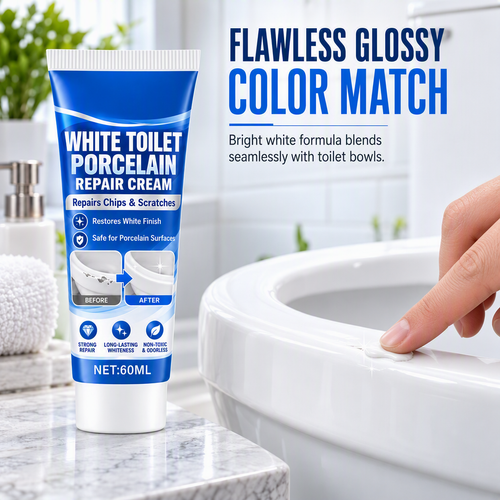 🚽✨ White Porcelain Toilet Repair Paste | BUY 1, GET 1 FREE 🎁 Limited-Time Offer!