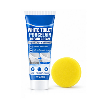 🚽✨ White Porcelain Toilet Repair Paste | BUY 1, GET 1 FREE 🎁 Limited-Time Offer!