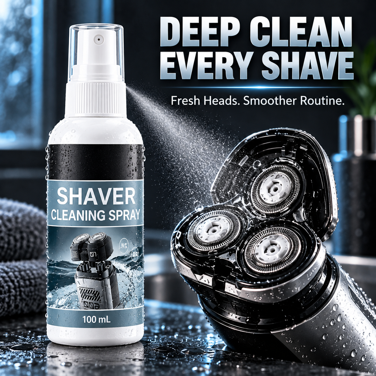 🔥Buy 1 get 1 free today - Shaver cleaning fluid.Deep-Clean Any Shaver Instantly!