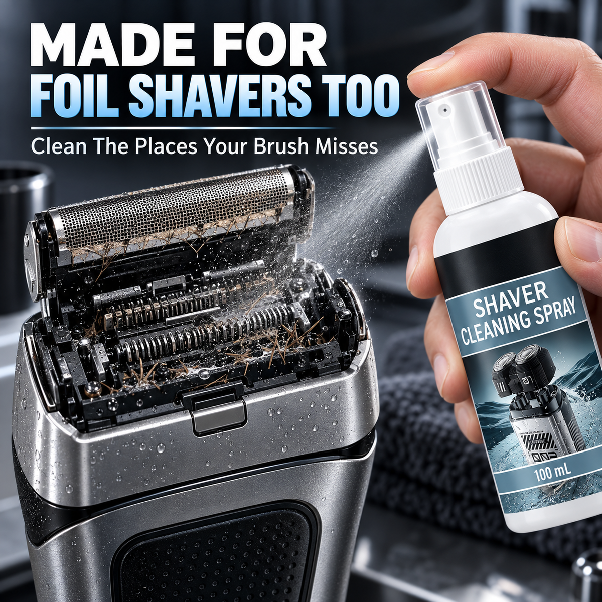 🔥Buy 1 get 1 free today - Shaver cleaning fluid.Deep-Clean Any Shaver Instantly!