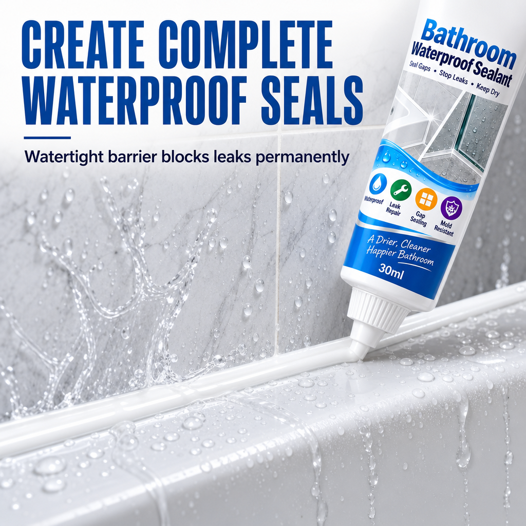 🎁🎉LAST DAY SALE 50% OFF🎉⏳ Buy 1 Get 1 Free! ⏰Bathroom Glue Remover and Waterproof Sealant Set