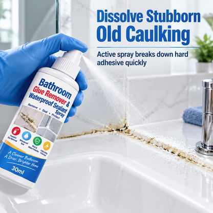 🎁🎉LAST DAY SALE 50% OFF🎉⏳ Buy 1 Get 1 Free! ⏰Bathroom Glue Remover and Waterproof Sealant Set