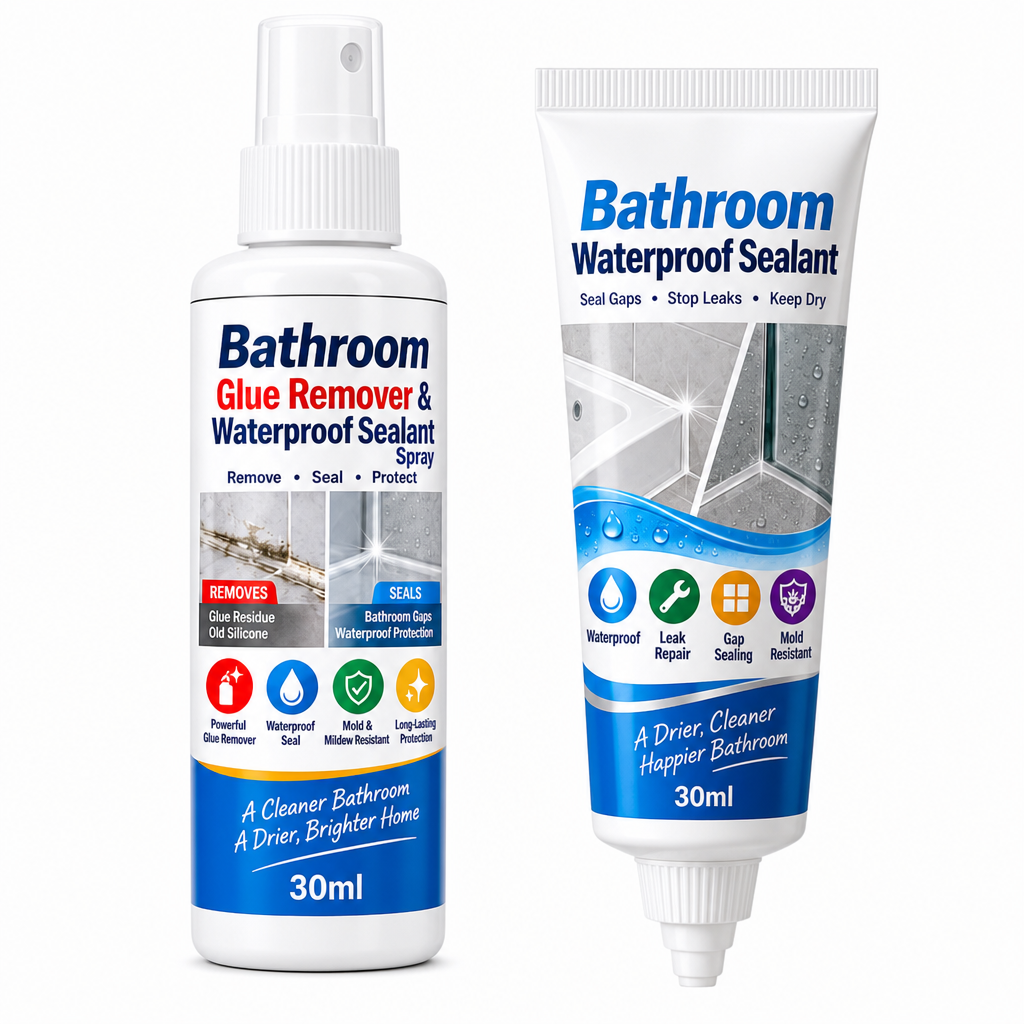 🚿🔧 Bathroom Glue Remover and Waterproof Sealant Set