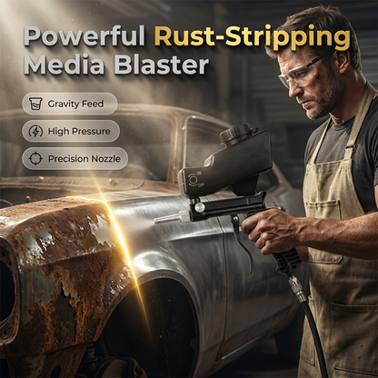 🔥Portable Pneumatic Sandblasting Gun｜Restore Metal Surfaces Fast