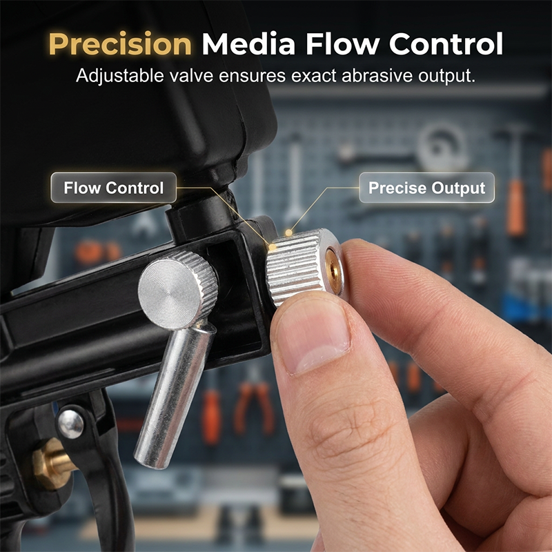 🔥Portable Pneumatic Sandblasting Gun｜Restore Metal Surfaces Fast