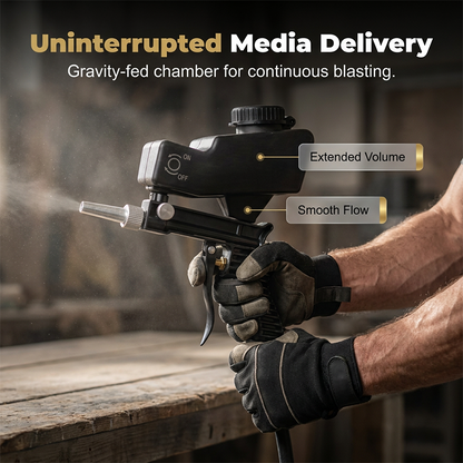 🔥Portable Pneumatic Sandblasting Gun｜Restore Metal Surfaces Fast