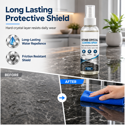 🥳2026 HOT SALE🥳Stone Nanocrystal Plating Spray – restores shine, seals & protects marble, granite & quartz.