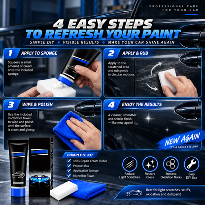 🔥Premium Car Scratch Removal Polish Wax