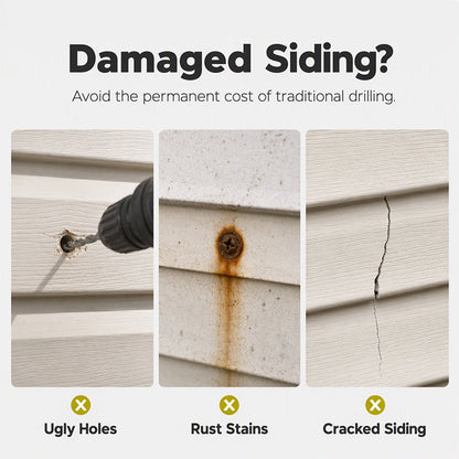 Heavy-Duty 304 Stainless Steel Vinyl Siding Hooks