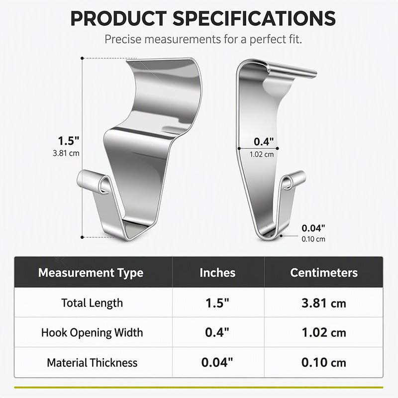 Heavy-Duty 304 Stainless Steel Vinyl Siding Hooks