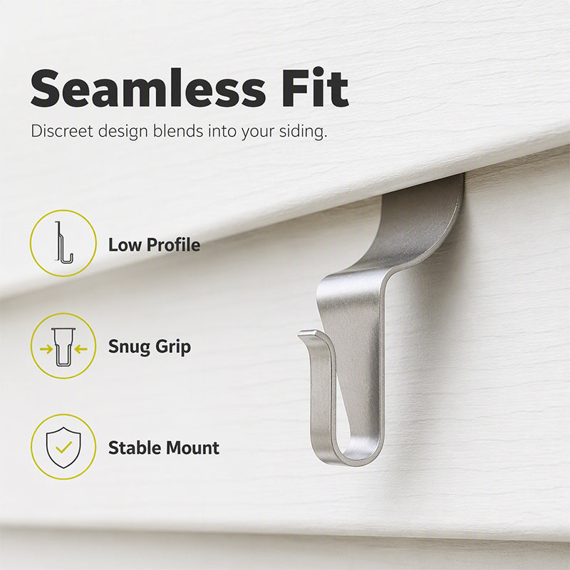 Heavy-Duty 304 Stainless Steel Vinyl Siding Hooks