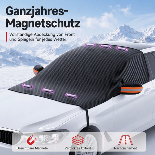 🚗 Magnetische Windschutzscheibenabdeckung – Schutz vor Schnee und Frost