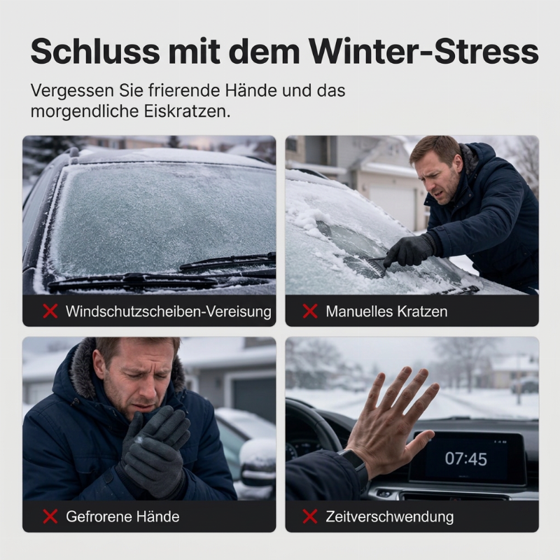 🚗 Magnetische Windschutzscheibenabdeckung – Schutz vor Schnee und Frost