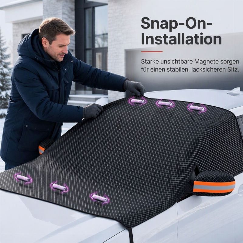 🚗 Magnetische Windschutzscheibenabdeckung – Schutz vor Schnee und Frost