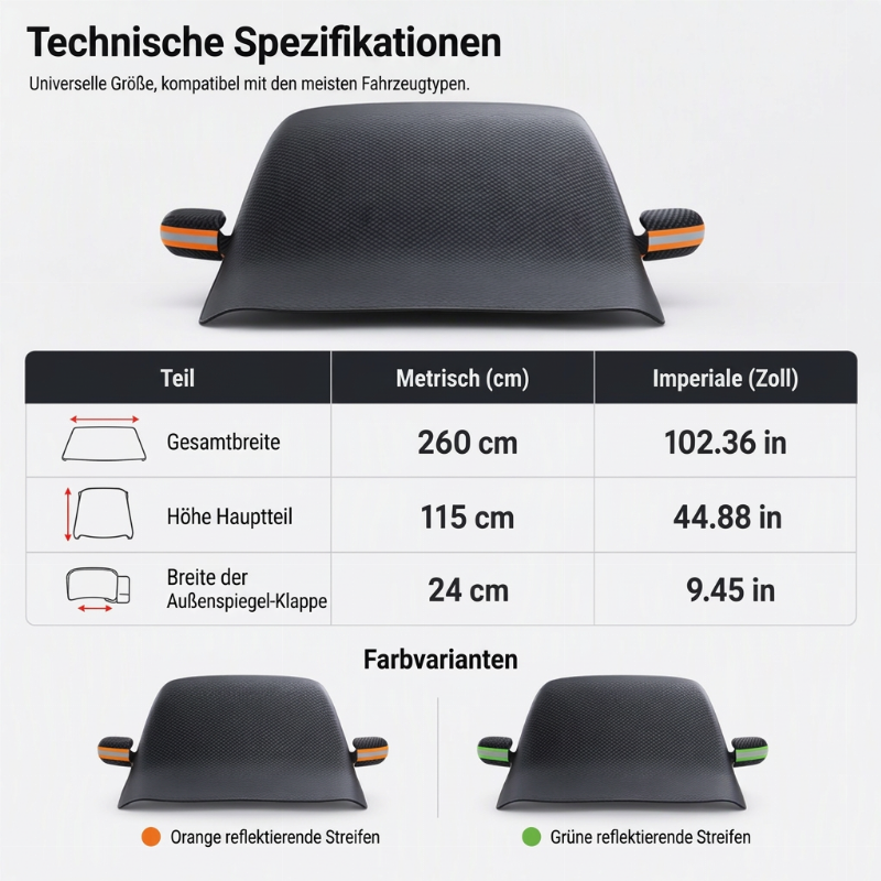 🚗 Magnetische Windschutzscheibenabdeckung – Schutz vor Schnee und Frost
