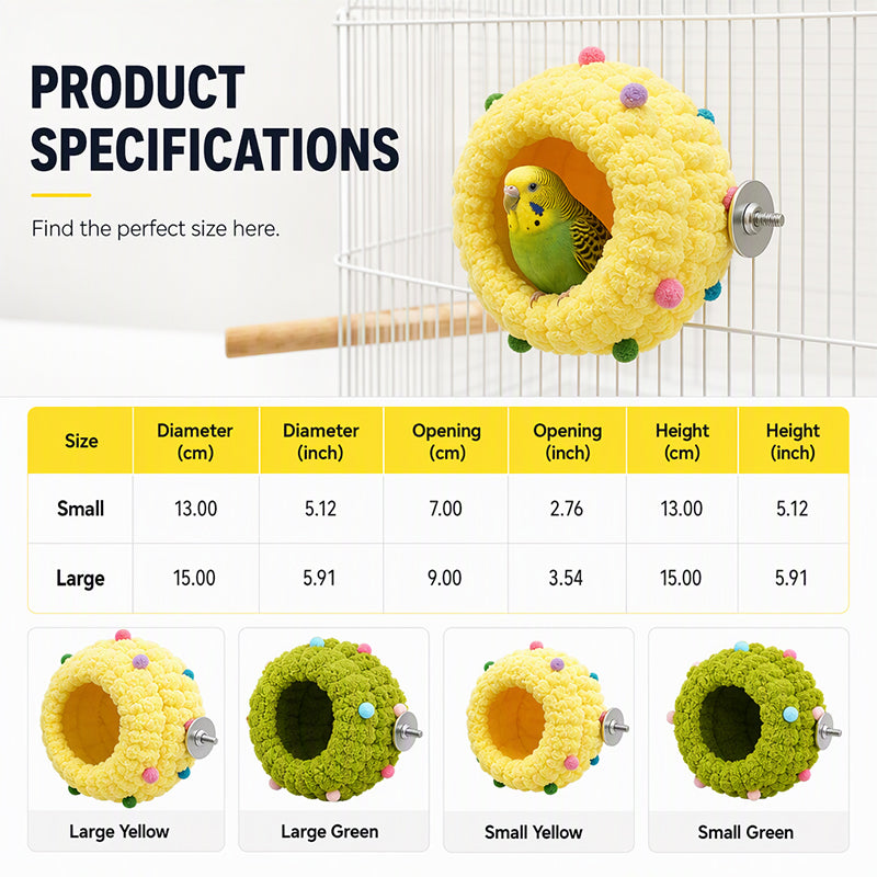 🏠🐦Soft Comfortable Hanging Bird Bed