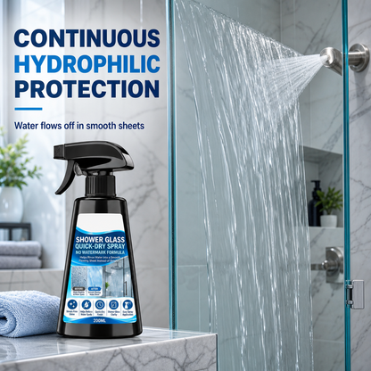 🔥Buy 3 Get 2 Free-Stop Water Marks Instantly! Hydrophilic Shower Glass Spray