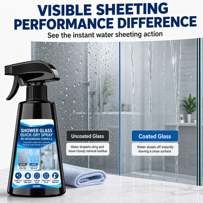 🔥Buy 3 Get 2 Free-Stop Water Marks Instantly! Hydrophilic Shower Glass Spray