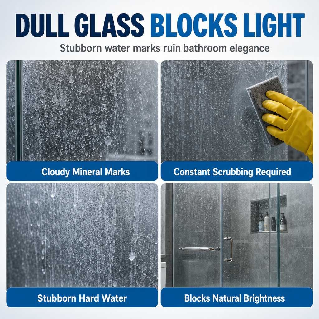 🔥Buy 3 Get 2 Free-Stop Water Marks Instantly! Hydrophilic Shower Glass Spray