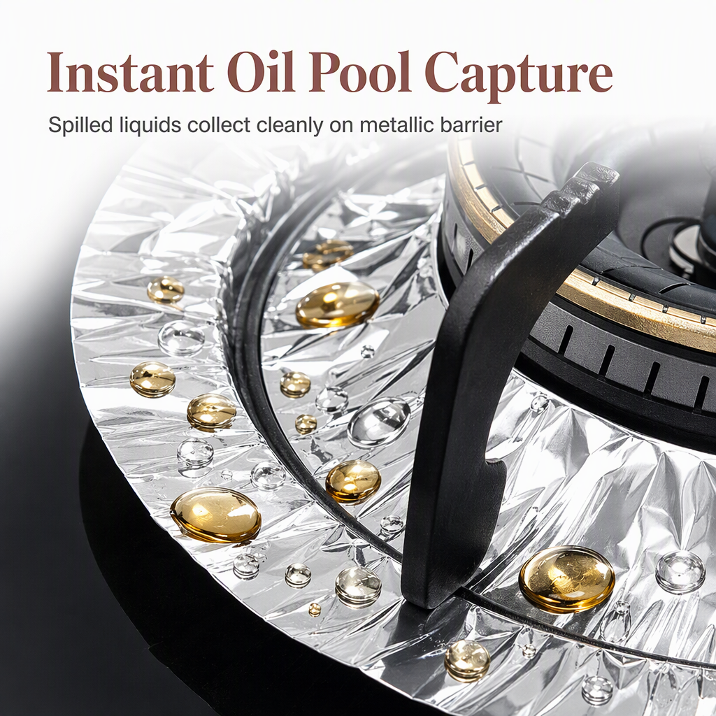 ⏳Buy one get one free for a limited time⏰25 Pack Heavy Duty Foil Gas Stove Burner Liners For Easy Cleaning And Spill Protection 🍳