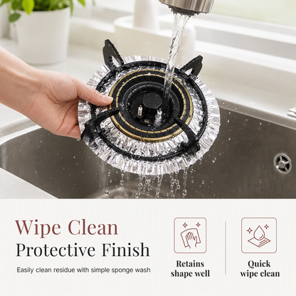 ⏳Buy one get one free for a limited time⏰25 Pack Heavy Duty Foil Gas Stove Burner Liners For Easy Cleaning And Spill Protection 🍳