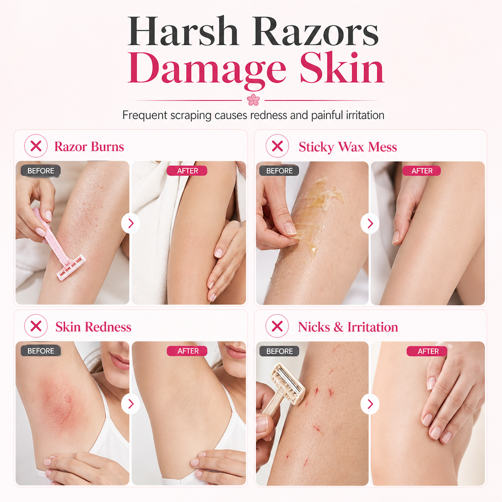 🌿Gentle Roll-On Hair Removal - Specially designed for delicate areas; easy to apply and ideal for sensitive skin.