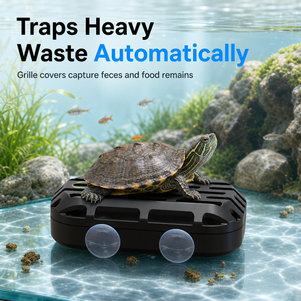 Must‑Have Aquarium Gadget! Low‑Water Level Waste Collector for Fish & Turtle Tank