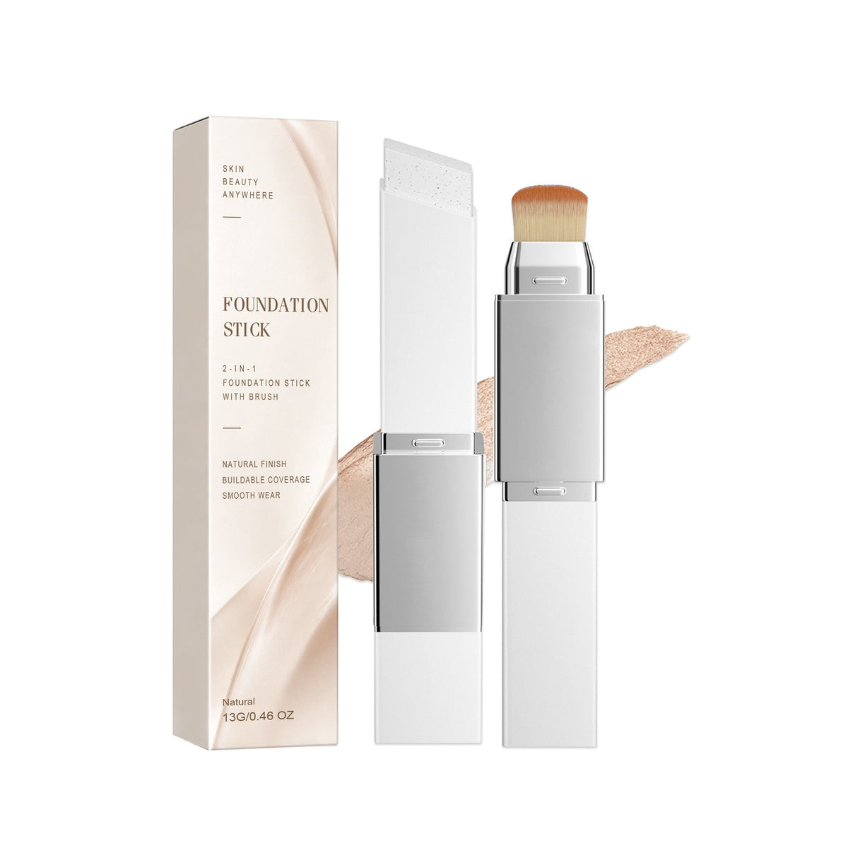 2-in-1 High Coverage Foundation Stick 💄 Foundation & Concealer Cream Makeup