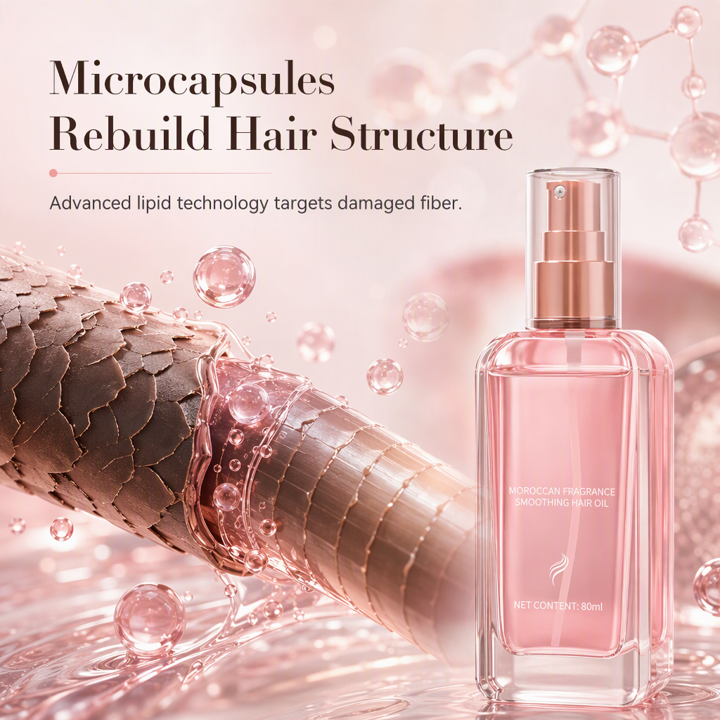 🔥Smooth Damaged Hair Instantly! Moroccan Hair Oil Spray