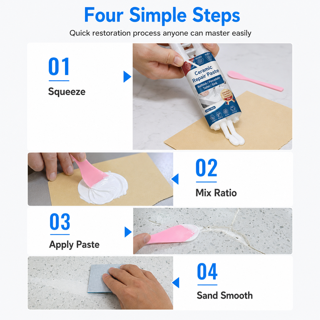 ❤️Buy 1 Get 1 Free🎁🛠️Tile Repair Adhesive Ceramic & Tile Repair Paste | 90g
