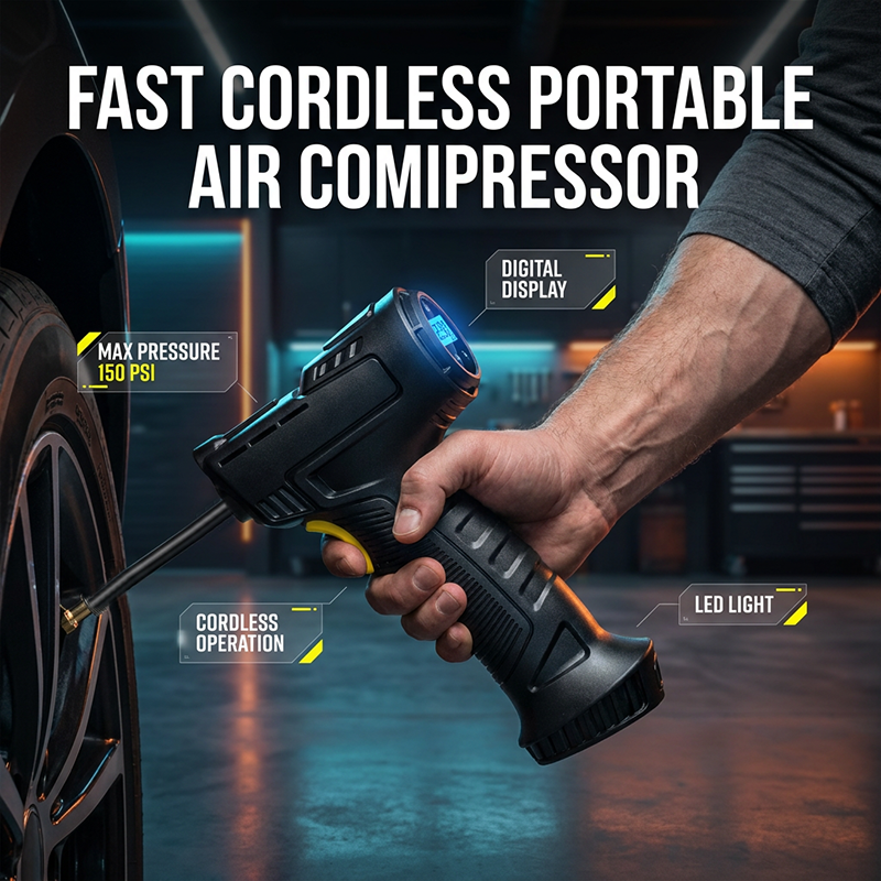 🔥Limited-time 50% discount-Portable Cordless Car Air Pump for Road Emergencies