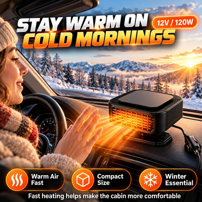 🔥Limited Time 50%OFF ⚡Portable Car Heater Defroster with 360-Degree Rotating Base