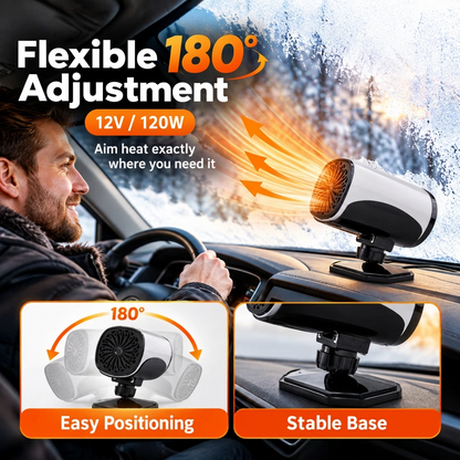 🔥Limited Time 50%OFF ⚡Portable Car Heater Defroster with 360-Degree Rotating Base