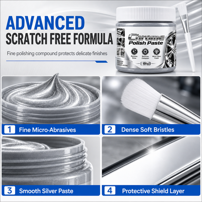 💕Buy 1 Get 1 Free🎁✨Chrome Metal Polish Paste & Restorer Paste