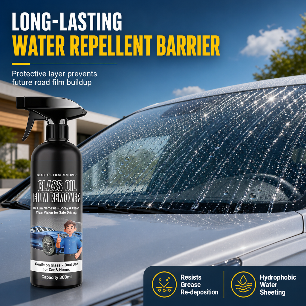 🎁50% OFF💥Car Glass Oil Film Remover Spray Powerful
