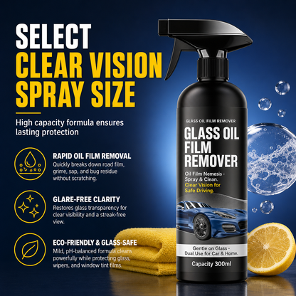 🎁50% OFF💥Car Glass Oil Film Remover Spray Powerful