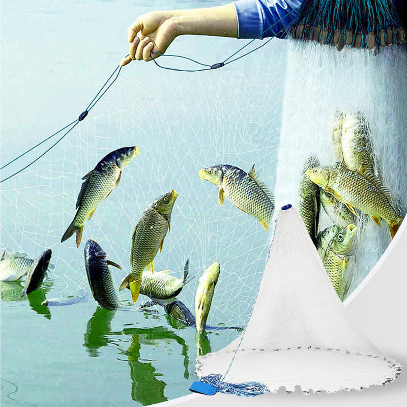 🎣Easy to Throw Hand Cast Fishing Net! Perfect for Beginners to Catch Fish Quickly