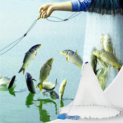 🎣Easy to Throw Hand Cast Fishing Net! Perfect for Beginners to Catch Fish Quickly